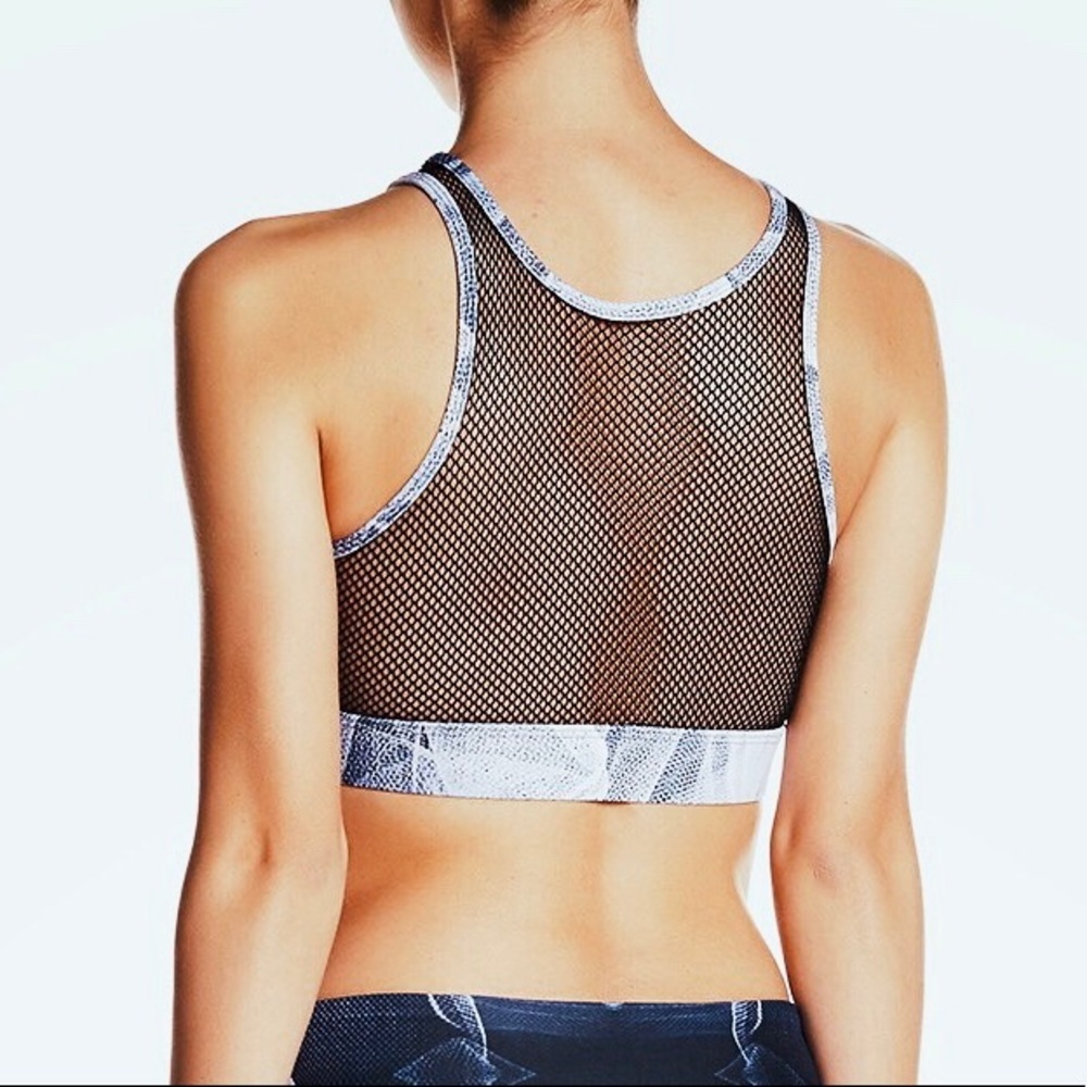 Noli Yoga Aria‎ Ballerina Sports Bra Blue Mesh